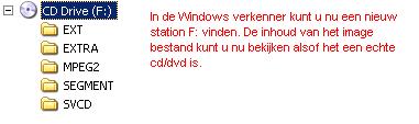 Plaatje van het nieuwe station F: in de Windows Verkenner.